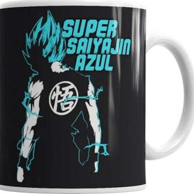 Baskı Dükkanı KB1817 Son Goku Super Saiyajin Azul Porselen Kupa Bardak