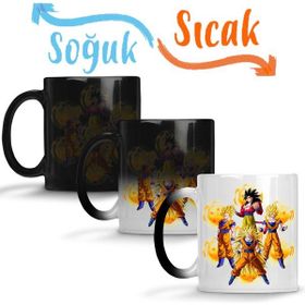 Baskı Dükkanı KB1818 Son Goku Dragon Ball Porselen Kupa Bardak