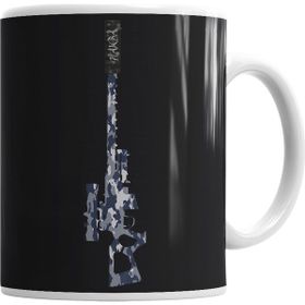 Baskı Dükkanı KB1819 Sniper Navy Porselen Kupa Bardak