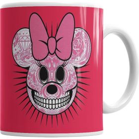 Baskı Dükkanı KB1822 Skull Mouse Porselen Kupa Bardak