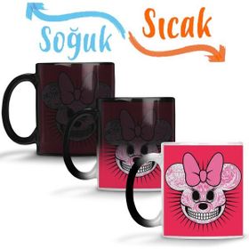 Baskı Dükkanı KB1822 Skull Mouse Porselen Kupa Bardak