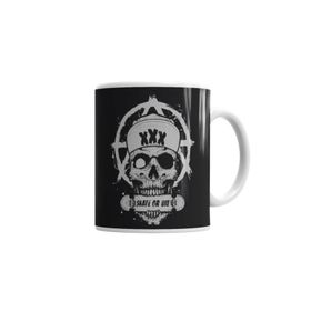 Baskı Dükkanı KB1830 Skate Skull Porselen Kupa Bardak