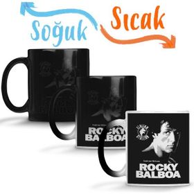 Baskı Dükkanı KB1854 Rocky Balboa Boks Porselen Kupa Bardak