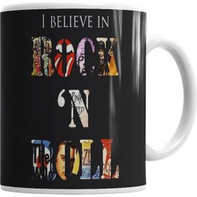 Baskı Dükkanı KB1855 Rock In Roll Porselen Kupa Bardak