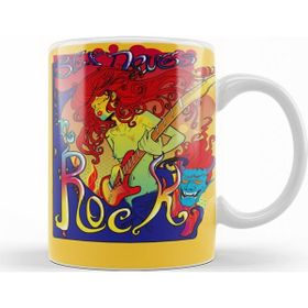 Baskı Dükkanı KB1855 Rock In Roll Porselen Kupa Bardak