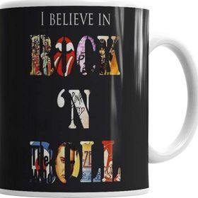 Baskı Dükkanı KB1855 Rock In Roll Porselen Kupa Bardak