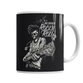 Baskı Dükkanı KB1856 Rock And Roll Porselen Kupa Bardak