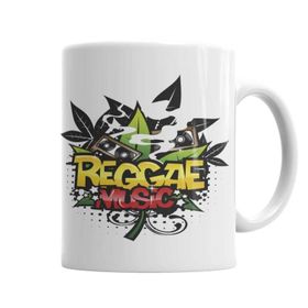 Baskı Dükkanı KB1869 Reggae Music Müzik Porselen Kupa Bardak