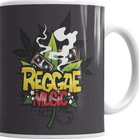 Baskı Dükkanı KB1869 Reggae Music Müzik Porselen Kupa Bardak