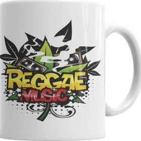 Baskı Dükkanı KB1869 Reggae Music Müzik Porselen Kupa Bardak