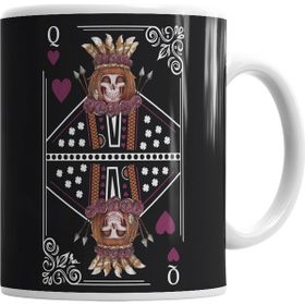 Baskı Dükkanı KB1880 Queen Of Hearts Porselen Kupa Bardak