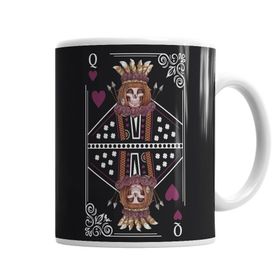 Baskı Dükkanı KB1880 Queen Of Hearts Porselen Kupa Bardak