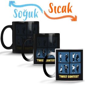 Baskı Dükkanı KB1886 Pulp Fiction Twist Contest Concurso Danca Mia Vicent Kupa Bardak