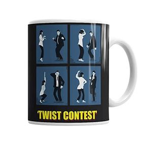 Baskı Dükkanı KB1886 Pulp Fiction Twist Contest Concurso Danca Mia Vicent Kupa Bardak