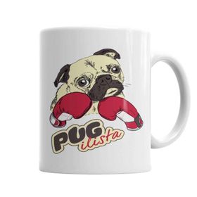 Baskı Dükkanı KB1887 Pugilista Boks Porselen Kupa Bardak