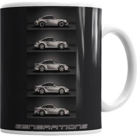Baskı Dükkanı KB1895 Porsche Generations Porselen Kupa Bardak