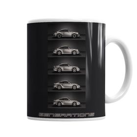 Baskı Dükkanı KB1895 Porsche Generations Porselen Kupa Bardak