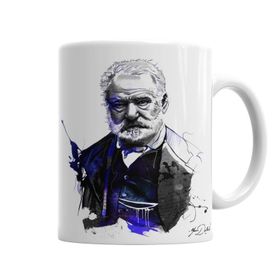 Baskı Dükkanı KB1908 Victor Hugo Porselen Kupa Bardak