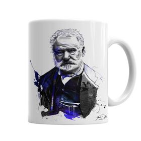 Baskı Dükkanı KB1908 Victor Hugo Porselen Kupa Bardak