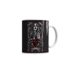 Baskı Dükkanı KB1915 Vampira Vampir Porselen Kupa Bardak