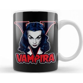 Baskı Dükkanı KB1915 Vampira Vampir Porselen Kupa Bardak