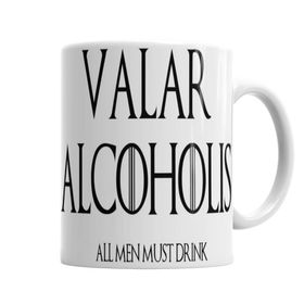 Baskı Dükkanı KB1916 Valar Alcoholıs Porselen Kupa Bardak