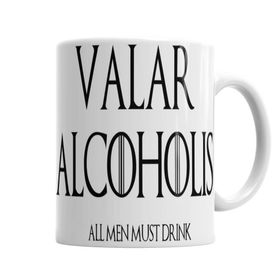 Baskı Dükkanı KB1916 Valar Alcoholıs Porselen Kupa Bardak