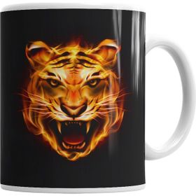 Baskı Dükkanı KB1954 Tigre Porselen Kupa Bardak