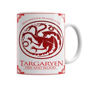 Baskı Dükkanı KB1973 Targaryen House Porselen Kupa Bardak