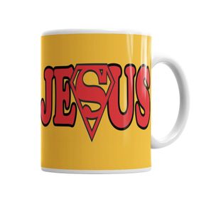 Baskı Dükkanı KB1980 Super Jesus Porselen Kupa Bardak