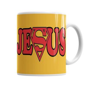 Baskı Dükkanı KB1980 Super Jesus Porselen Kupa Bardak