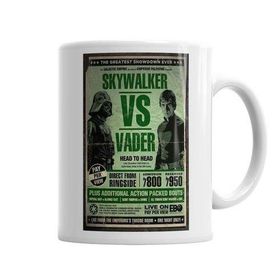 Baskı Dükkanı KB1996 Star Wars Skywalker Ve Vader Porselen Kupa Bardak