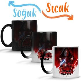 Baskı Dükkanı KB2000 Star Wars Os Ultimos Jedis Porselen Kupa Bardak