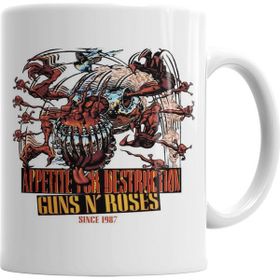 Baskı Dükkanı KB2006 Appetite For Destruction 1987 Porselen Kupa Bardak