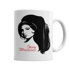 Baskı Dükkanı KB2011 Amy Winehouse Porselen Kupa Bardak