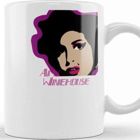 Baskı Dükkanı KB2011 Amy Winehouse Porselen Kupa Bardak