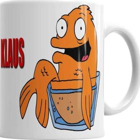 Baskı Dükkanı KB2012 American Dad Klaus The Fish Porselen Kupa Bardak