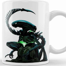 Baskı Dükkanı KB2016 Alien Porselen Kupa Bardak