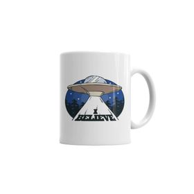Baskı Dükkanı KB2017 Alien Believe Uzaylı Porselen Kupa Bardak
