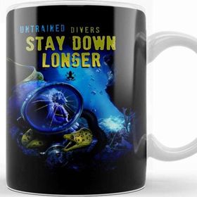 Baskı Dükkanı KB203 Diving Dalgıç Porselen Kupa Bardak