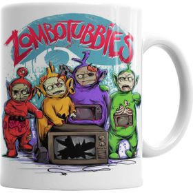 Baskı Dükkanı KB2036 Zombotubbies Porselen Kupa Bardak