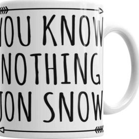 Baskı Dükkanı KB2050 You Know Nothing Porselen Kupa Bardak