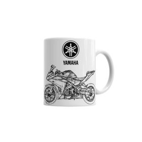 Baskı Dükkanı KB2055 Motorsiklet Yamaha Yzf R25 Porselen Kupa Bardak