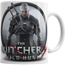 Baskı Dükkanı KB2074 Witcher 3 Geralt Wild Hunt Tişört Porselen Kupa Bardak