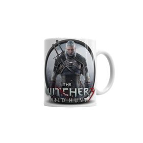 Baskı Dükkanı KB2074 Witcher 3 Geralt Wild Hunt Tişört Porselen Kupa Bardak