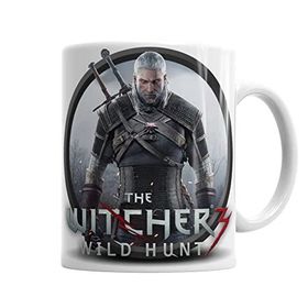 Baskı Dükkanı KB2074 Witcher 3 Geralt Wild Hunt Tişört Porselen Kupa Bardak
