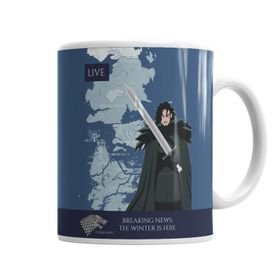 Baskı Dükkanı KB2076 Winter Is Here Porselen Kupa Bardak