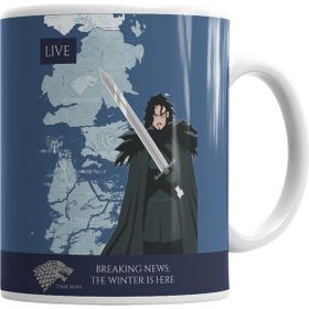 Baskı Dükkanı KB2076 Winter Is Here Porselen Kupa Bardak