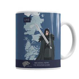 Baskı Dükkanı KB2076 Winter Is Here Porselen Kupa Bardak