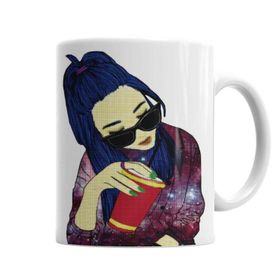 Baskı Dükkanı KB2079 Wear The Universe Feminina Porselen Kupa Bardak